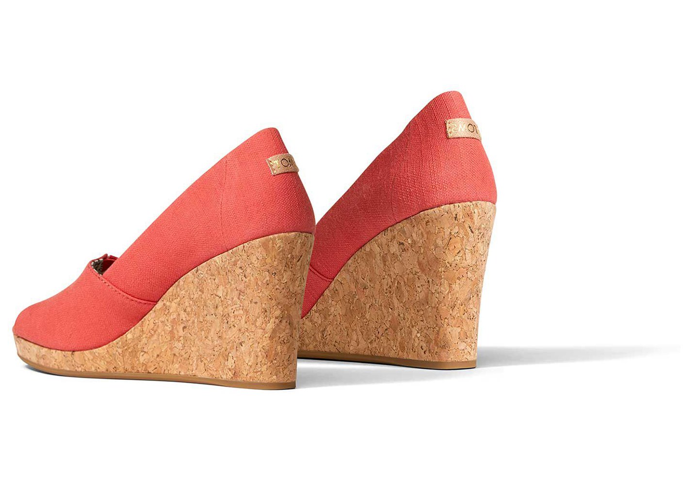 Toms Wedge Damskie Pomarańczowe - Michelle Heel - 24SFRDLUM